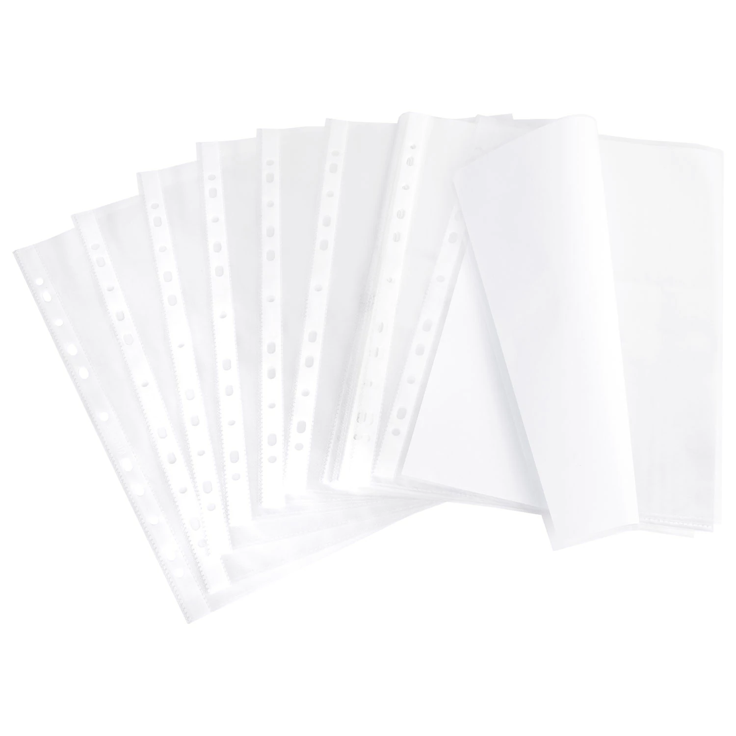 Папки-файлы перфорированные А4 BRAUBERG "EXTRA" матовые 60 мкм 100 шт